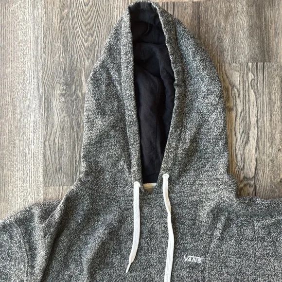 Vans Hoodie Gray Hoodie Sweatshirt Long Sleeve Size Large - Picture 4 of 11